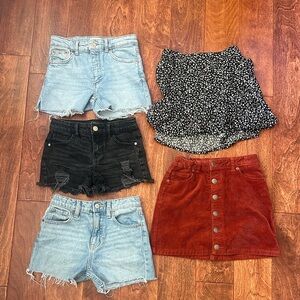 girls size 8 skirt/shorts bundle